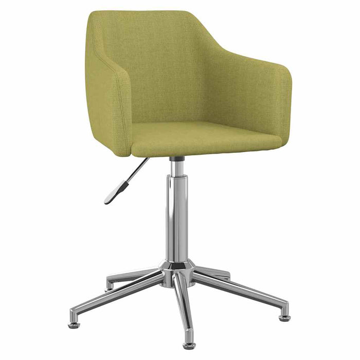 Scaun de bucătărie pivotant, verde, material textil WALTI