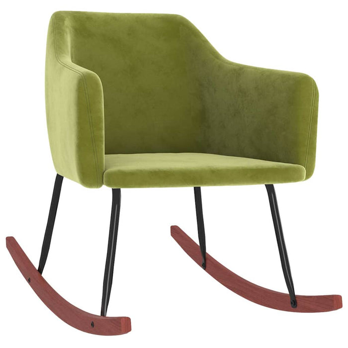Scaun balansoar, verde deschis, catifea WALTI