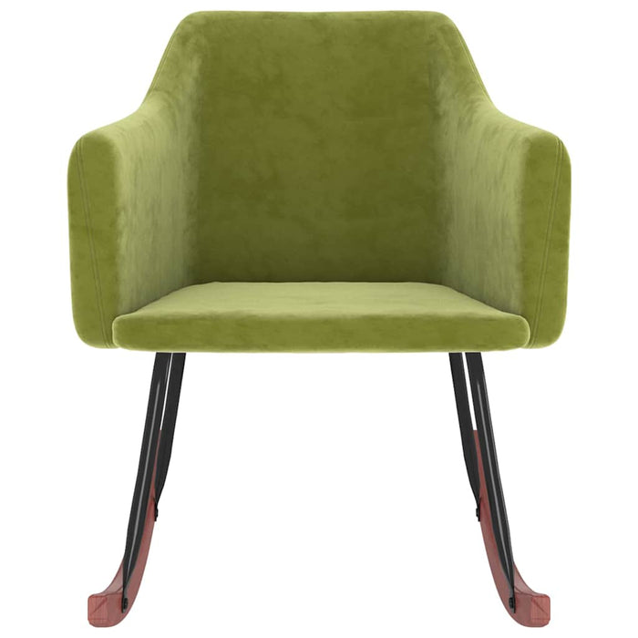 Scaun balansoar, verde deschis, catifea WALTI