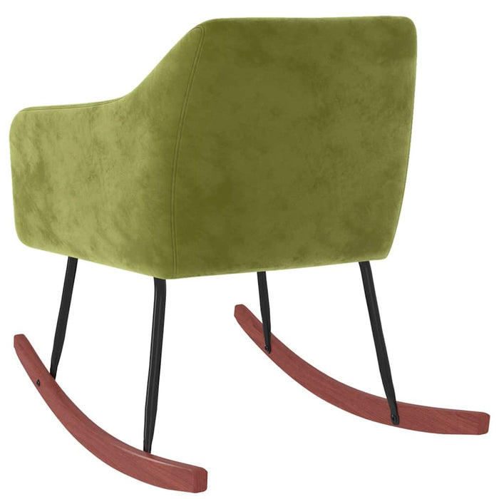 Scaun balansoar, verde deschis, catifea WALTI