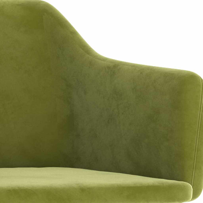 Scaun balansoar, verde deschis, catifea WALTI