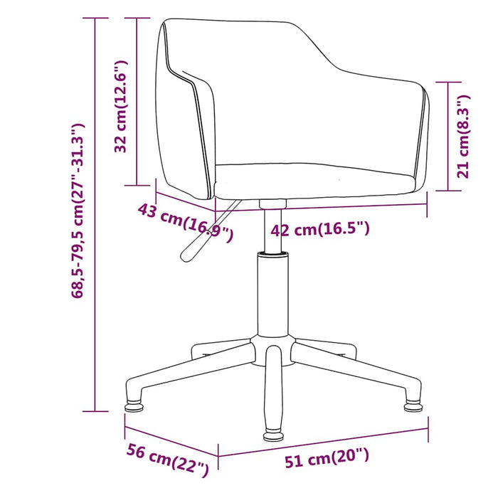 Scaun de bucătărie pivotant, crem, catifea WALTI
