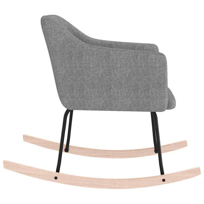 Scaun balansoar, gri deschis, material textil WALTI