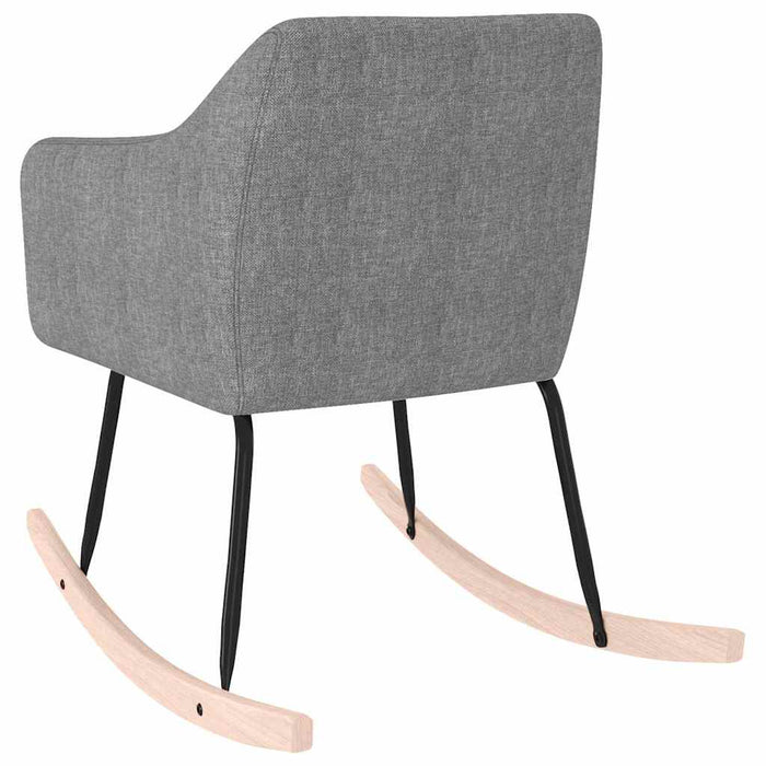Scaun balansoar, gri deschis, material textil WALTI