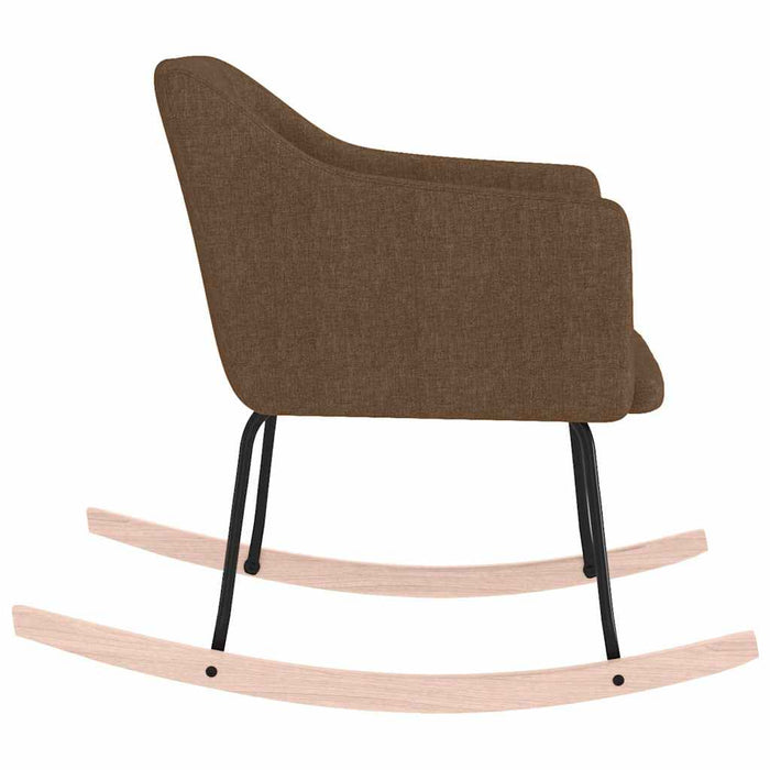 Scaun balansoar, maro, material textil WALTI