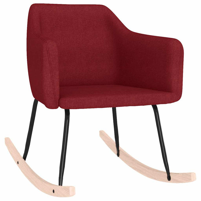 Scaun balansoar, roșu vin, material textil WALTI