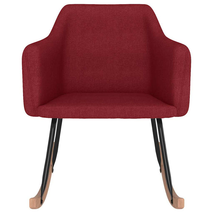 Scaun balansoar, roșu vin, material textil WALTI