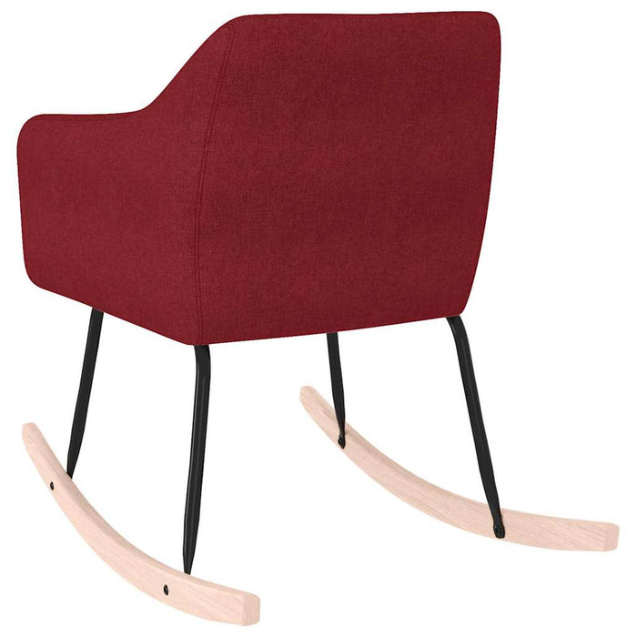 Scaun balansoar, roșu vin, material textil WALTI