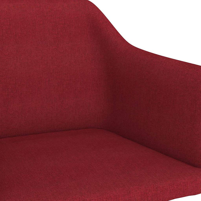 Scaun balansoar, roșu vin, material textil WALTI