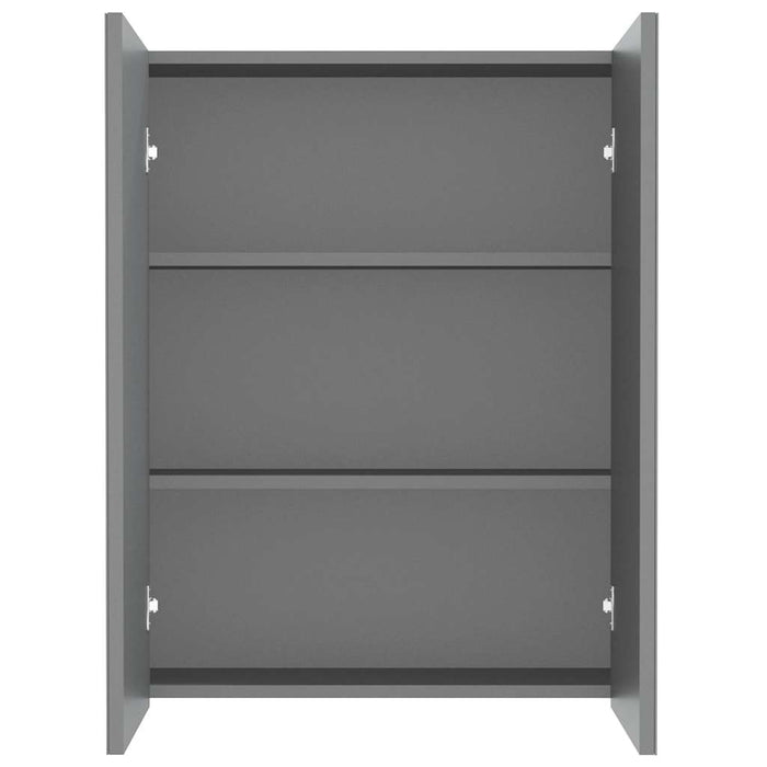 Dulap de baie cu oglindă, antracit, 60x15x75 cm, MDF - WALTI WALTI