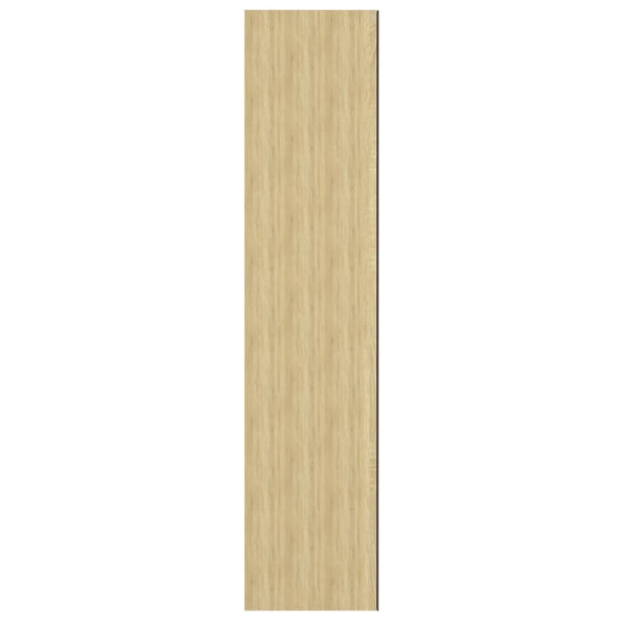 Dulap de baie cu oglindă, alb și stejar, 60x15x75 cm, MDF - WALTI WALTI