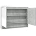 Dulap de baie cu oglindă, gri beton, 80x15x60 cm, MDF - WALTI WALTI