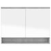 Dulap de baie cu oglindă, gri beton, 80x15x60 cm, MDF - WALTI WALTI
