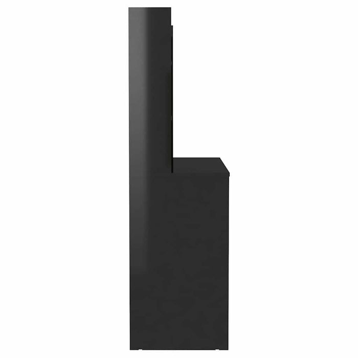 Masă de machiaj cu lumini LED, negru lucios, 100x40x135 cm, MDF - WALTI WALTI