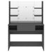 Masă machiaj cu lumini LED, gri, 100x40x135 cm , MDF - WALTI WALTI