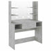 Masă machiaj cu lumini LED, gri beton, 100x40x135 cm , MDF - WALTI WALTI