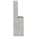 Masă machiaj cu lumini LED, gri beton, 100x40x135 cm , MDF - WALTI WALTI
