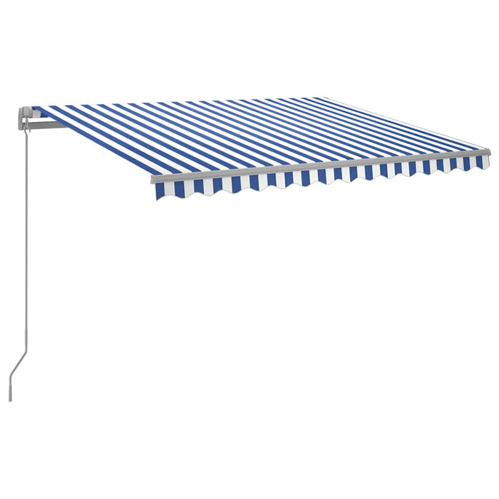 Copertină retractabilă manual cu LED albastru și alb 300x250 cm WALTI