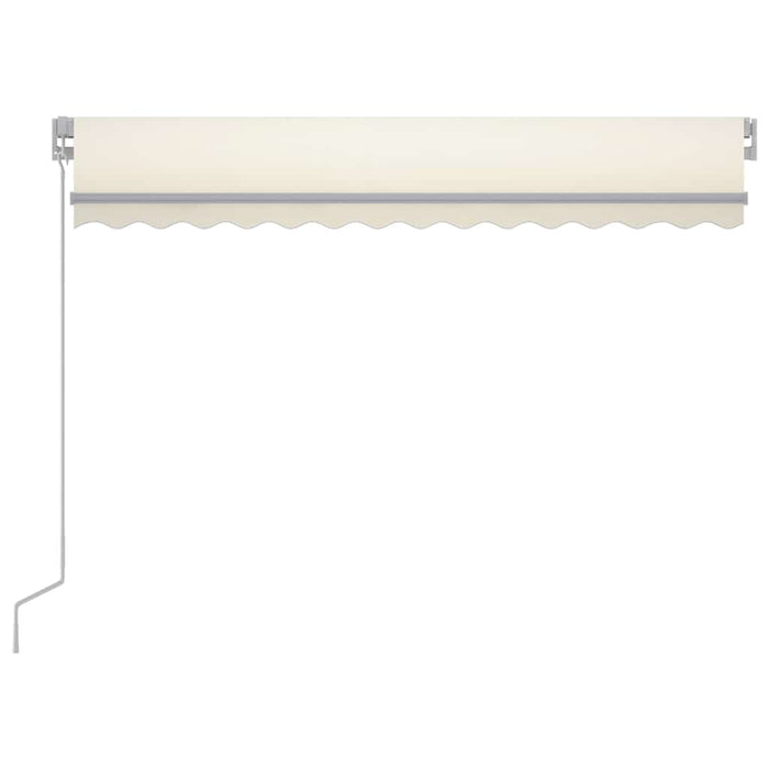 Copertină retractabilă manual cu LED, crem, 300x250 cm WALTI