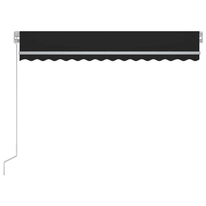 Copertină retractabilă manual cu LED, antracit, 300x250 cm WALTI