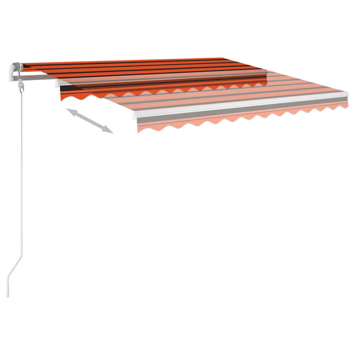 Copertină retractabilă automat, portocaliu/maro, 300x250 cm - WALTI WALTI