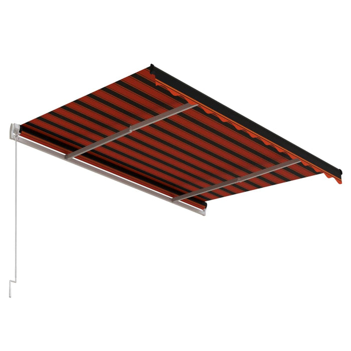 Copertină retractabilă automat, portocaliu/maro, 300x250 cm - WALTI WALTI
