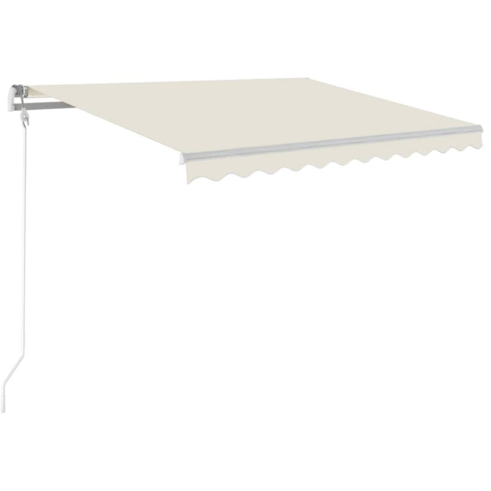 Copertină automată cu senzor vânt & LED, crem, 300x250 cm - WALTI WALTI
