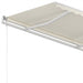 Copertină retractabilă manual, crem, 350x250 cm - WALTI WALTI