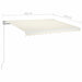 Copertină retractabilă manual, crem, 350x250 cm - WALTI WALTI