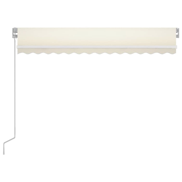 Copertină retractabilă manual cu LED, crem, 350x250 cm - WALTI WALTI