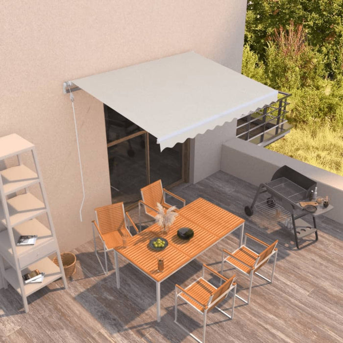 Copertină retractabilă automat, crem, 350x250 cm WALTI