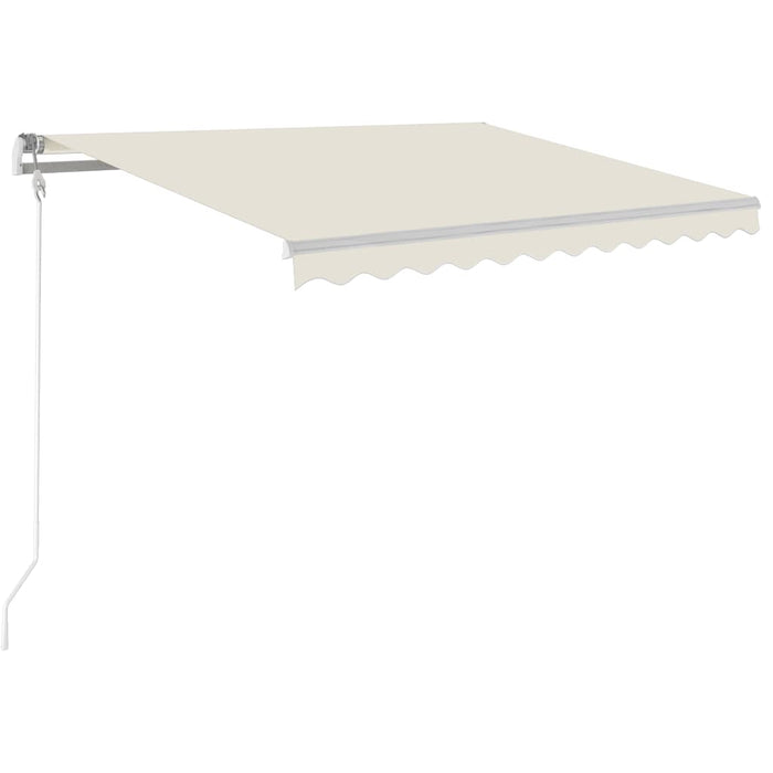 Copertină automată cu senzor vânt & LED, crem, 350x250 cm WALTI