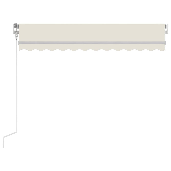 Copertină automată cu senzor vânt & LED, crem, 350x250 cm WALTI