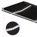Copertină automată cu senzor vânt & LED, antracit, 350x250 cm - WALTI WALTI