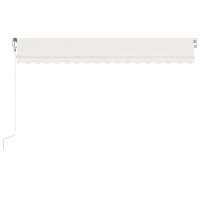 Copertină automată cu senzor vânt & LED, crem, 400x300 cm WALTI
