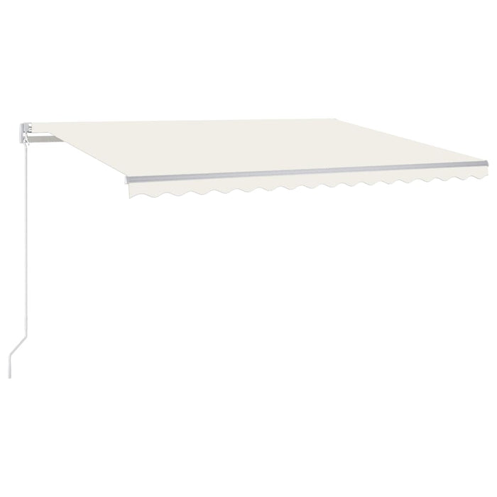 Copertină retractabilă manual, crem, 450x300 cm - WALTI WALTI