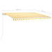 Copertină retractabilă manual, galben și alb, 450x300 cm - WALTI WALTI