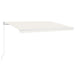 Copertină retractabilă manual cu LED, crem, 450x300 cm - WALTI WALTI