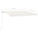 Copertină retractabilă manual cu LED, crem, 450x300 cm - WALTI WALTI