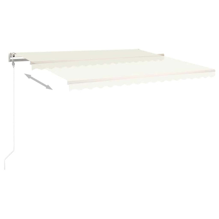 Copertină retractabilă automat, crem, 450x300 cm - WALTI WALTI