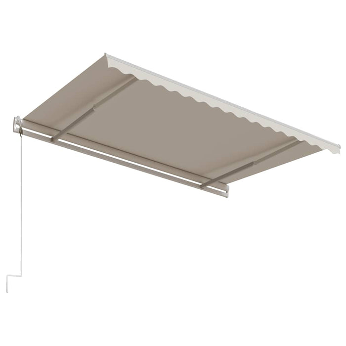 Copertină retractabilă automat, crem, 450x300 cm - WALTI WALTI