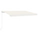 Copertină automată cu senzor vânt & LED, crem, 450x300 cm - WALTI WALTI