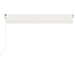 Copertină automată cu senzor vânt & LED, crem, 450x300 cm - WALTI WALTI
