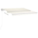Copertină automată cu senzor vânt & LED, crem, 450x300 cm - WALTI WALTI