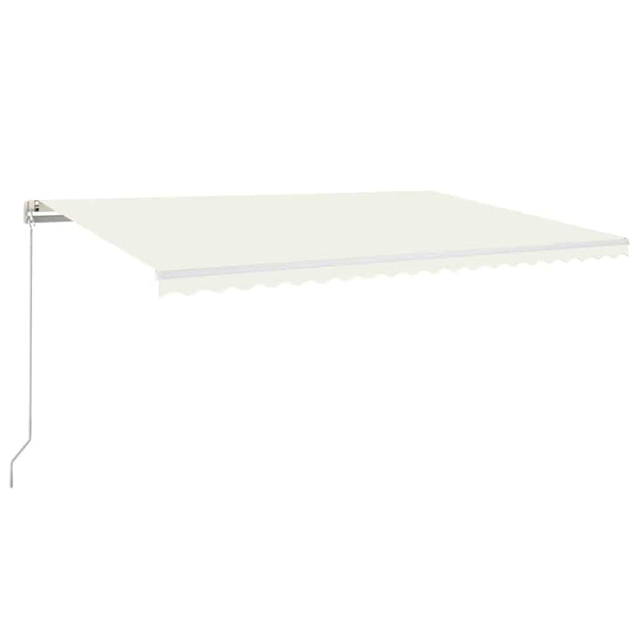 Copertină retractabilă manual cu LED, crem, 500x300 cm - WALTI WALTI