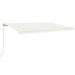 Copertină retractabilă manual cu LED, crem, 500x300 cm - WALTI WALTI