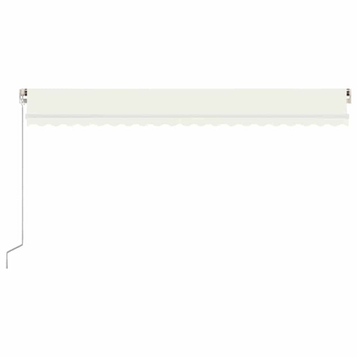 Copertină retractabilă manual cu LED, crem, 500x300 cm - WALTI WALTI