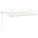 Copertină retractabilă manual cu LED, crem, 500x300 cm - WALTI WALTI