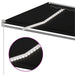Copertină retractabilă manual cu LED, antracit, 500x300 cm - WALTI WALTI