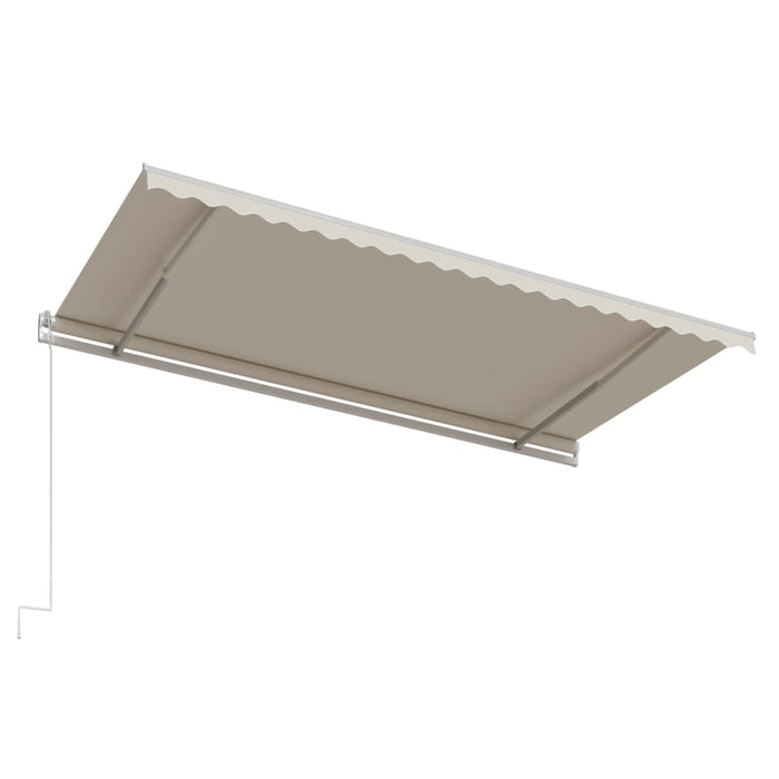 Copertină retractabilă automat, crem, 500x300 cm - WALTI WALTI